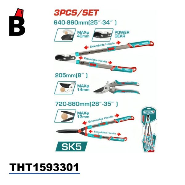 طقم مقصات زراعية توتال THT1593301