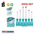 طقم مفكات توتال THT250606