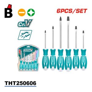 طقم مفكات توتال THT250606