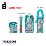 طقم فحص كهرباء توتال TOS23068