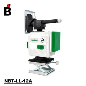 لفل ليزر اخضر 12 خط IP54 مع بطاريتين وشاحن نيوبيت NBT-LL-12A
