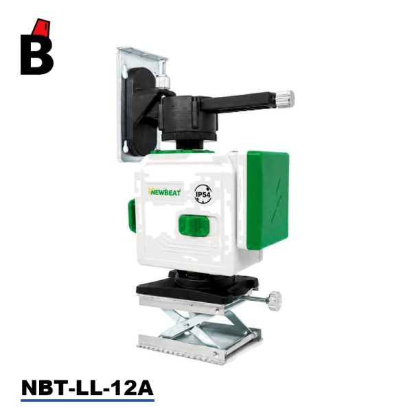 لفل ليزر اخضر 12 خط IP54 مع بطاريتين وشاحن نيوبيت NBT-LL-12A